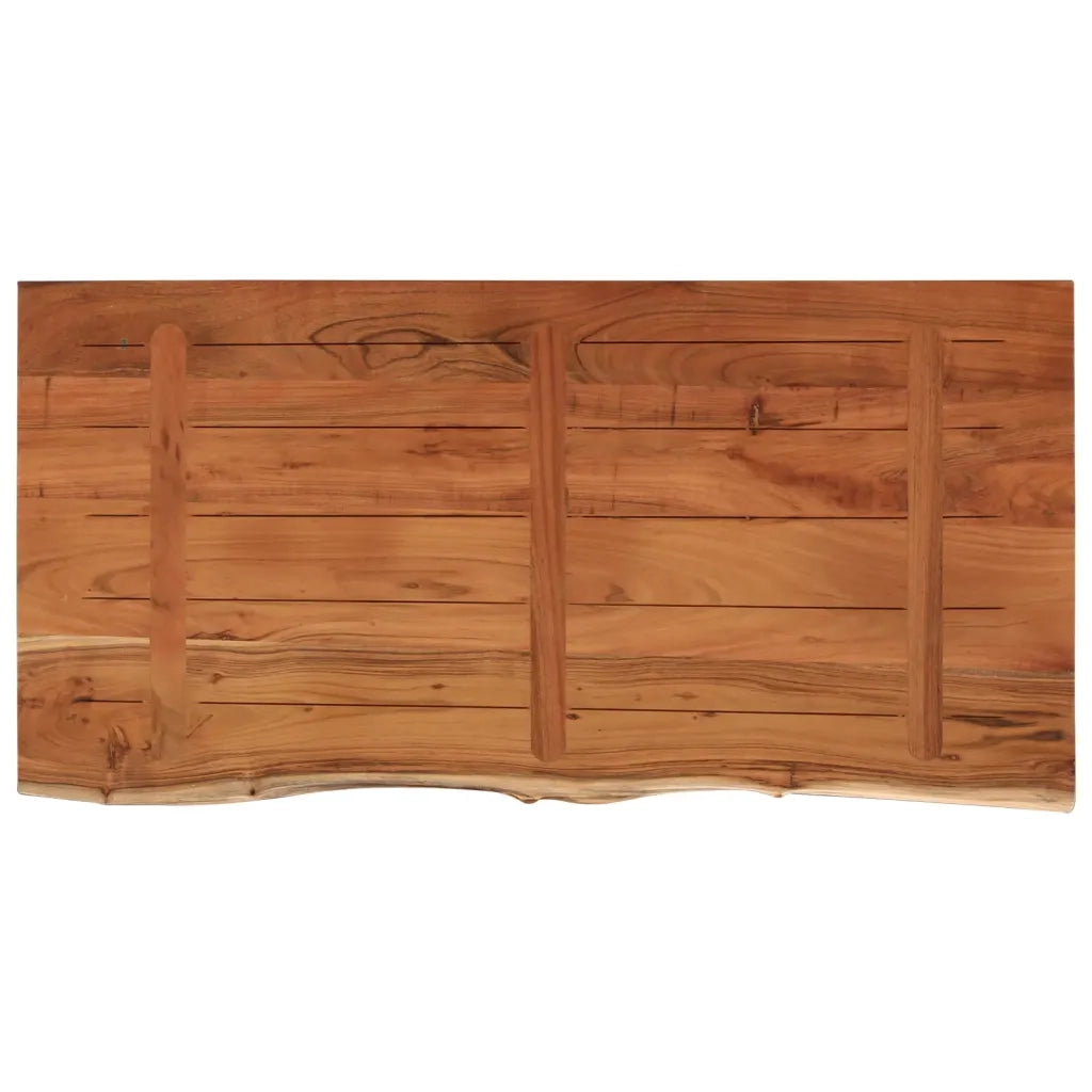 vidaXL Piano Bagno 120x60x2,5 cm Rettangolare Legno Massello di Acacia