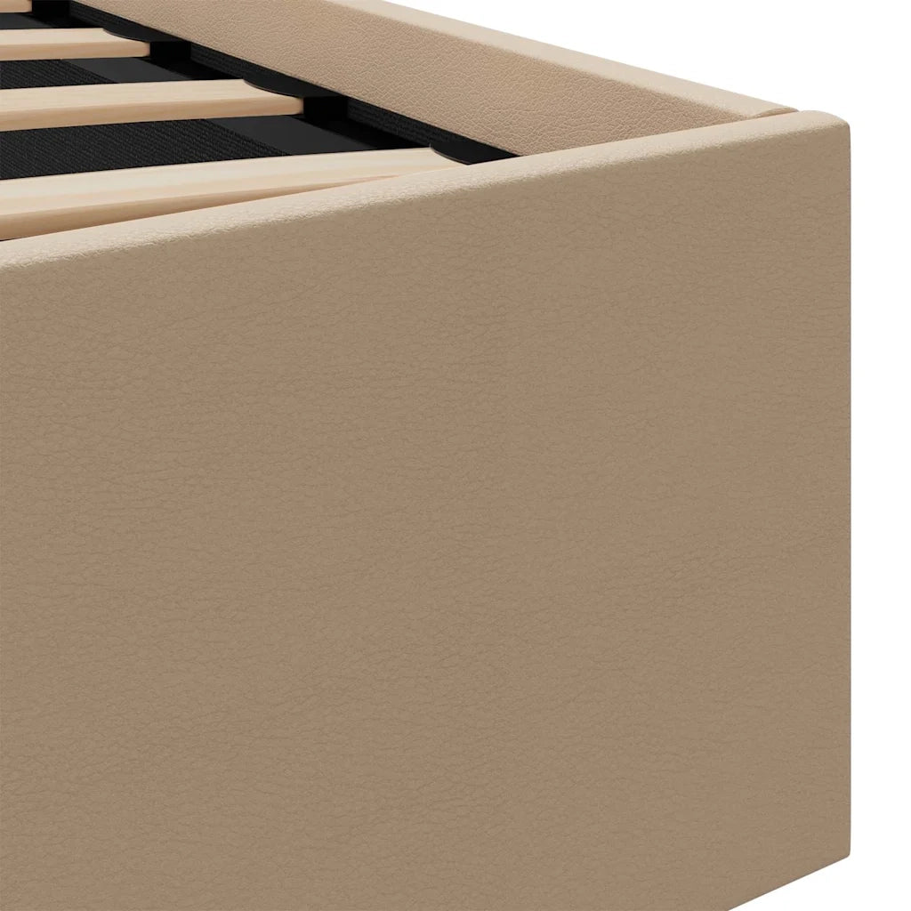 Giroletto Idraulico con LED Cappuccino Similpelle 90x200 cm 285558