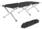 Lettino da campeggio pieghevole XL 190 cm + fodera nera 2008036