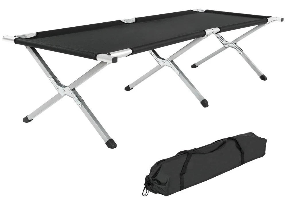Lettino da campeggio pieghevole XL 190 cm + fodera nera 2008036