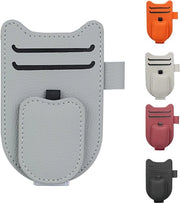 Ombrellino per auto con portacenere Ombrello per auto con clip di ricarica Multifunzionale portacenere per auto in pelle con clip di ricarica (grigio)