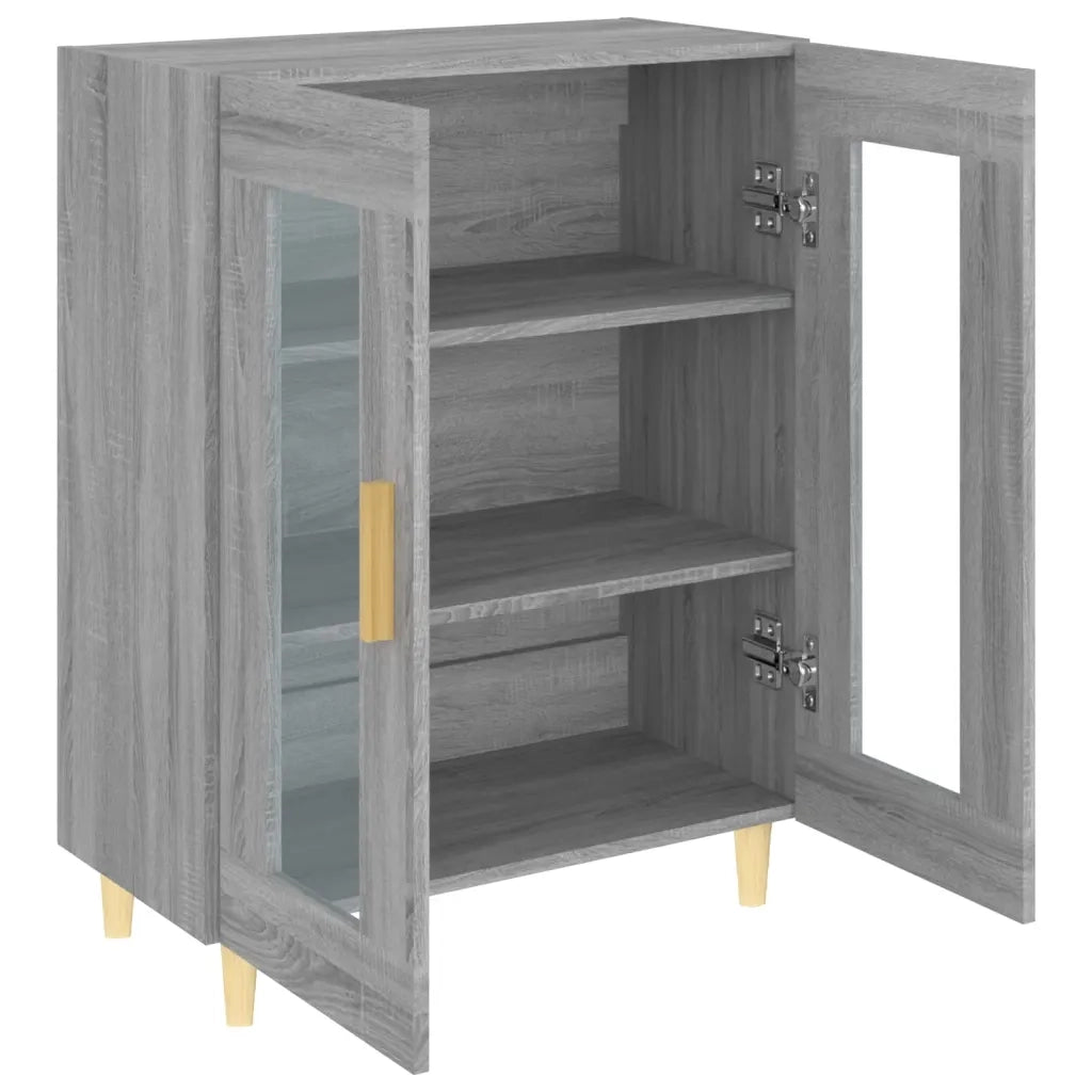 Credenza Grigio Sonoma 69,5x34x90 cm in Legno Multistrato cod mxl 16321