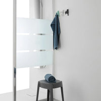 Appendino da muro in ABS nero con due modalità di fissaggio  Bruce