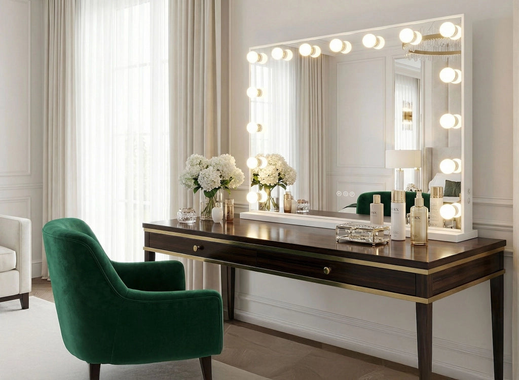 Specchio Led Hollywood White 80x60