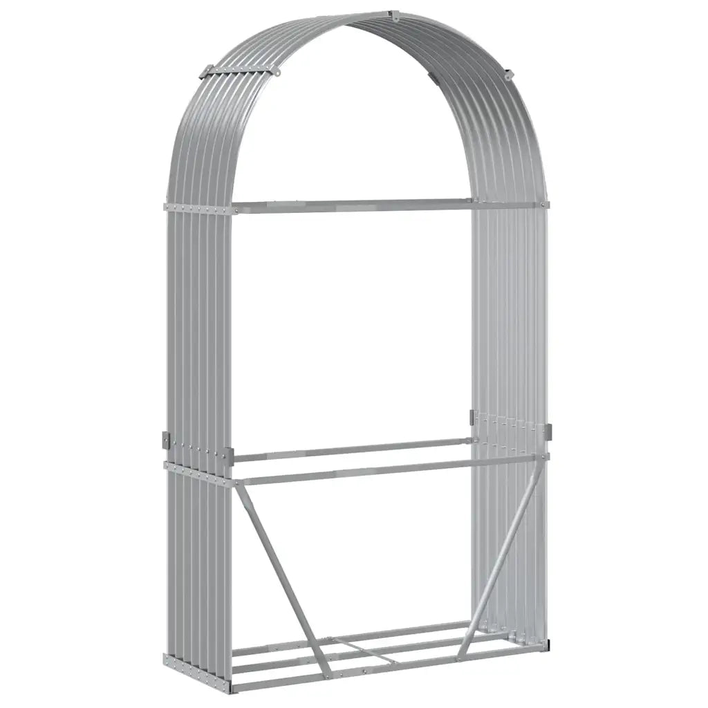 Portaceppi Grigio Chiaro 120x45x210 cm in Acciaio Zincato 364552