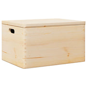 Scatola in Legno con Coperchio&Manici 40x30x23 cm Legno di Pino CFW6509379