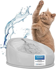 Fonte d'acqua per animali domestici - Ceramica, igienica, stile e risparmio energetico - Dispenser per idratazione salutare