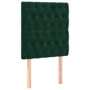 Testiera | Testata Verde Scuro 80x7x118/128 cm Velluto