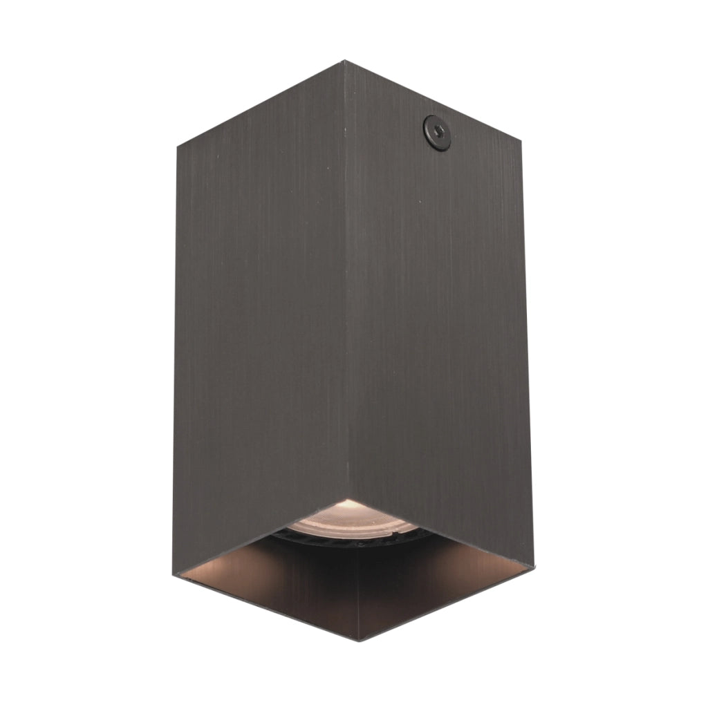 Spot soffitto moderno quadrato bronzo 10cm GU10 Italux