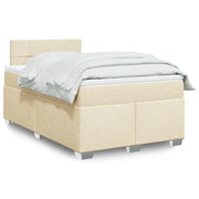 Giroletto a Molle con Materasso Crema 120x200 cm in Tessuto 3288160