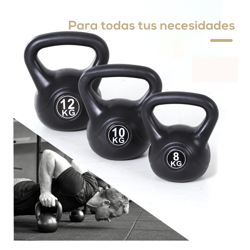 Kettlebell 12 kg Pesa Rusa ¨C zephmum ¨C Nero 27x21x31 cm