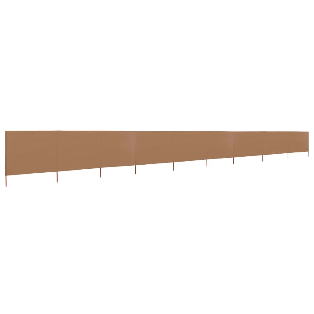Schermo divisorio in tessuto a 9 pannelli 1200 x 120 cm tortora 02_0008858