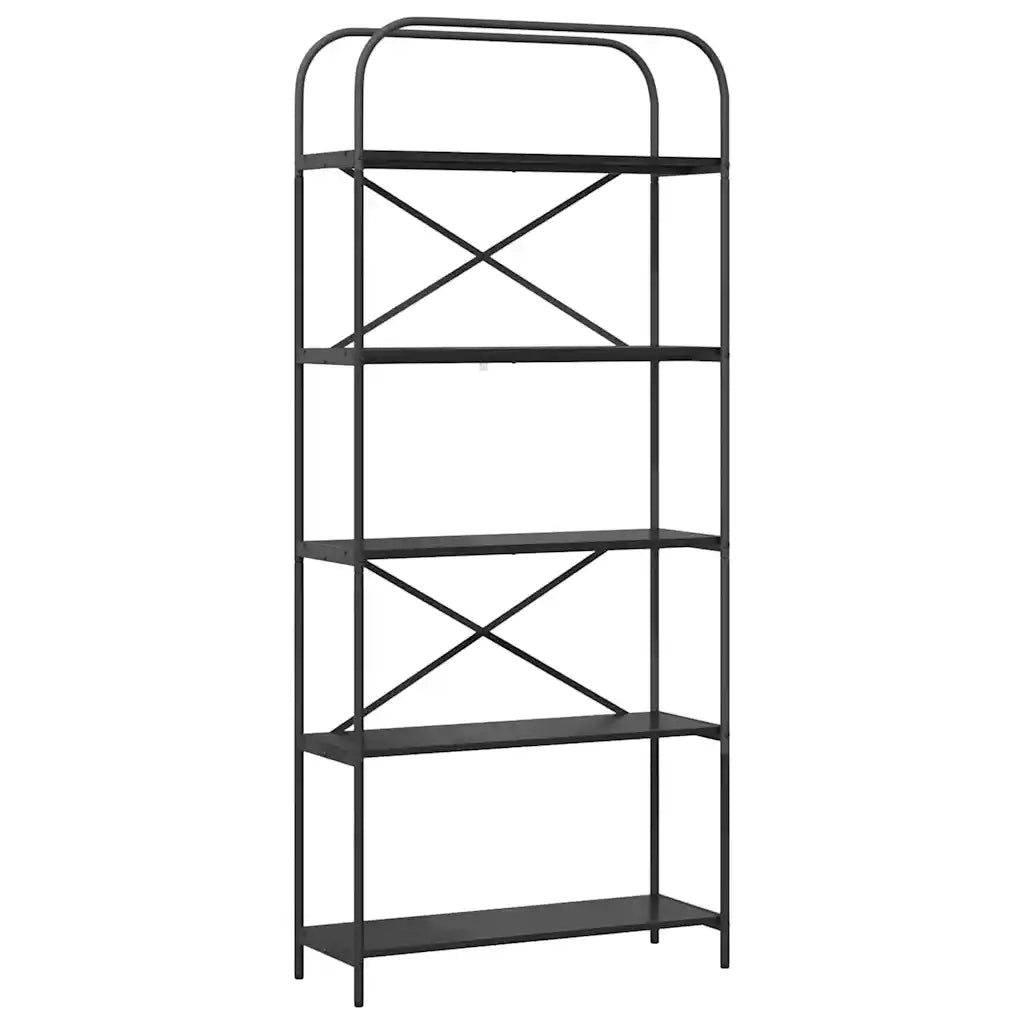 Libreria Rovere Nero 80 x 30 x 183 cm Legno multistrato 879833