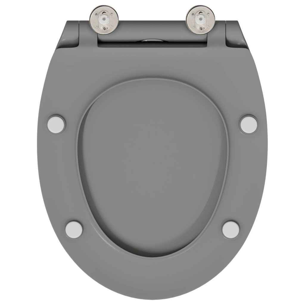 Toilette con Chiusura Morbida in Duroplast Grigia