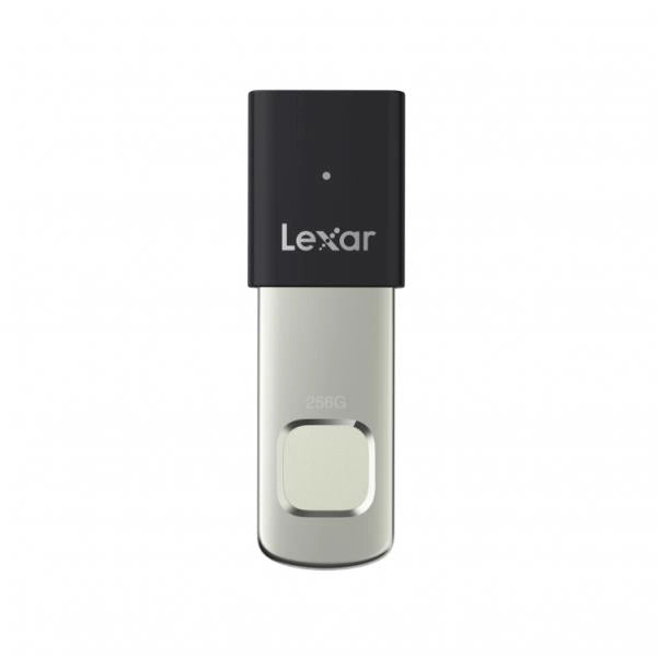 Lexar JumpDrive LJDF35P256G-RNBNG unità flash USB 256 GB USB tipo A 3.2 Gen 1 [3.1 Gen 1] Nero, Argento (256GB Lexar JumpDrive F35 Fingerprint Pro USB 3.2 Drive)