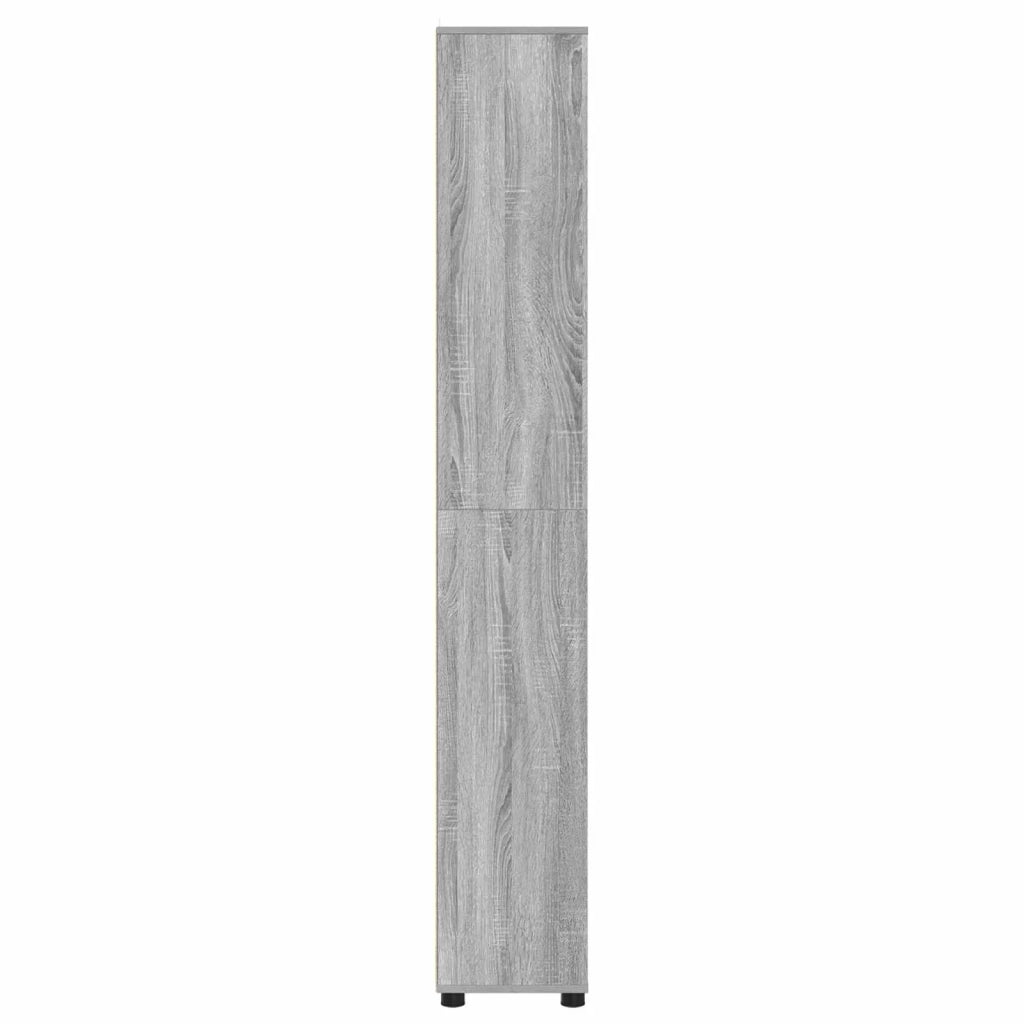 Mobile da Bagno con porta Grigio Sonoma 30,5 x 30 x 195 cm 888763