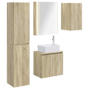 Set di Armadi da Bagno 5 pcs Rovere Sonoma 53 x 15,5 x 70 cm 3407329