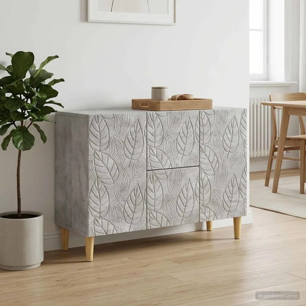 Credenza Grigio Cemento 89 x 34,5 x 60 cm Legno ingegnerizzato 895118