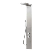 Colonna doccia termostatica in acciaio inox satinato con 4 funzioni