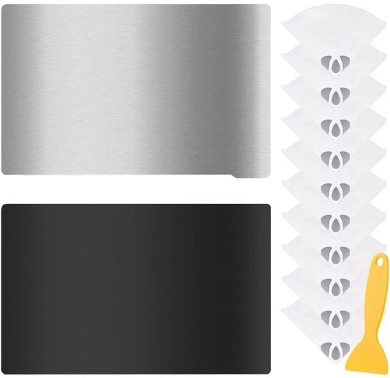 Piatto di stampa 3D con piatto magnetico flessibile in acciaio - dimensioni 150 x 95 mm - accessori per Mars 3 - attrezzo di pulizia - facile da installare - superficie pulita e asciutta