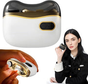 Trimmer elettrico con illuminazione LED, 2 velocità, ricaricabile, 3 in 1, tagliaunghie automatica, kit manicure, adatto per bambini, adulti e anziani.