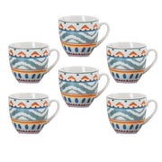 Set 6 Tazzine Tazze Caffè in Ceramica senza Piattini Kelly 2