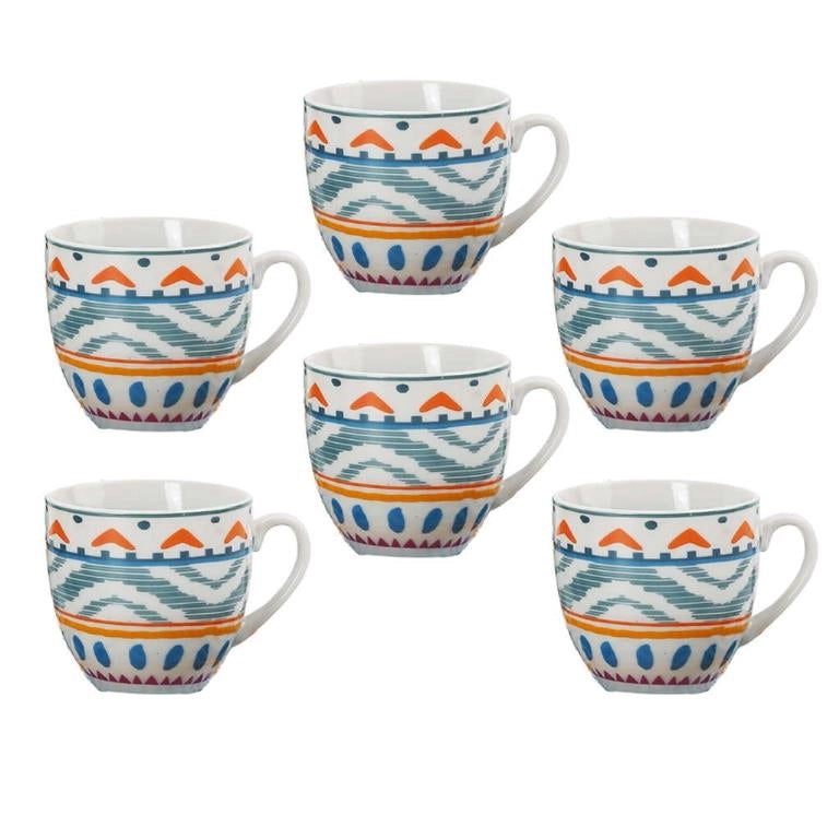 Set 6 Tazzine Tazze Caffè in Ceramica senza Piattini Kelly 2