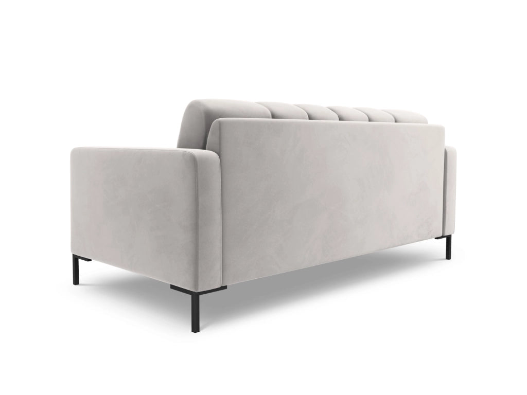 Cosmopolitan Design - Divano "Bali" 2 posti in velluto argento 