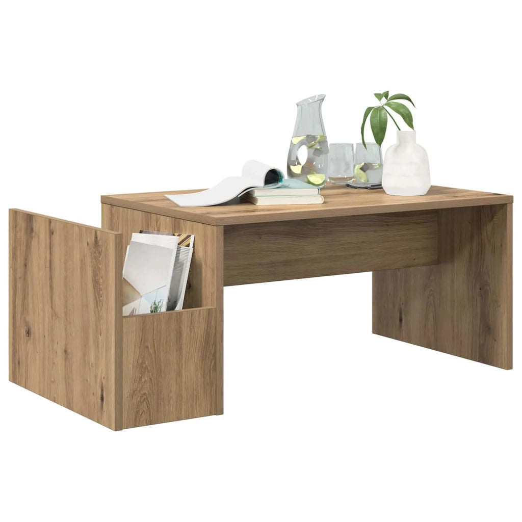 Tavolino da salotto Rovere artigianale 90 x 45 x 35 cm 8000179