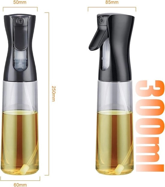 Spruzzatore di olio per cucina, 300 ml, olio di cucina, libero da BPA, Dispensatore di olio per frittelle, insalate, barbecue