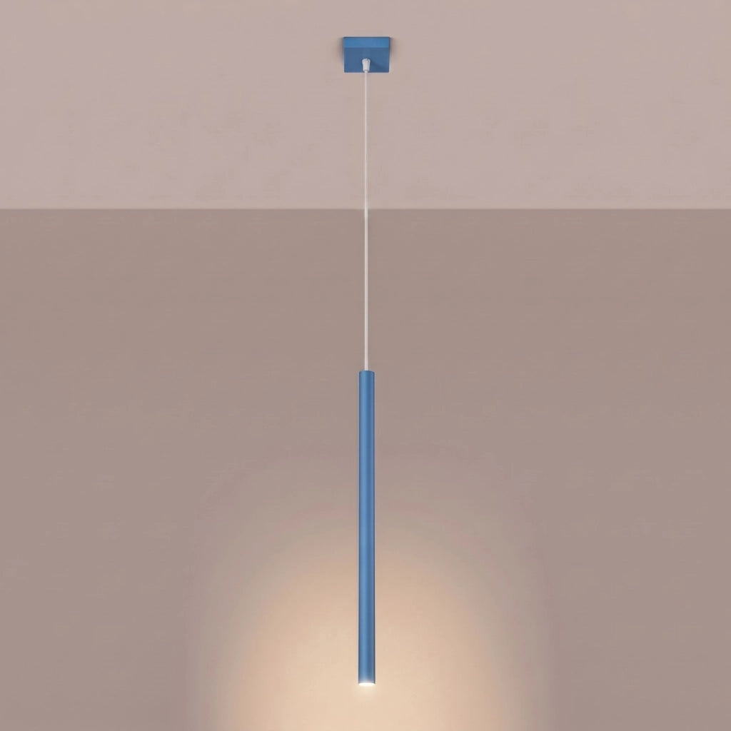 Lampada a sospensione PASTELO 1 azzurro