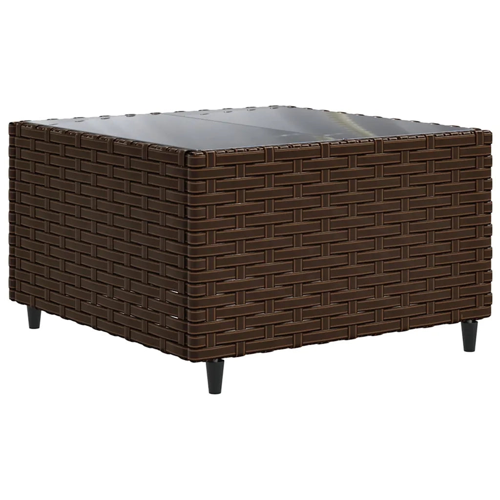 Set Divani da Giardino 8 pz con Cuscini in Polyrattan Marrone