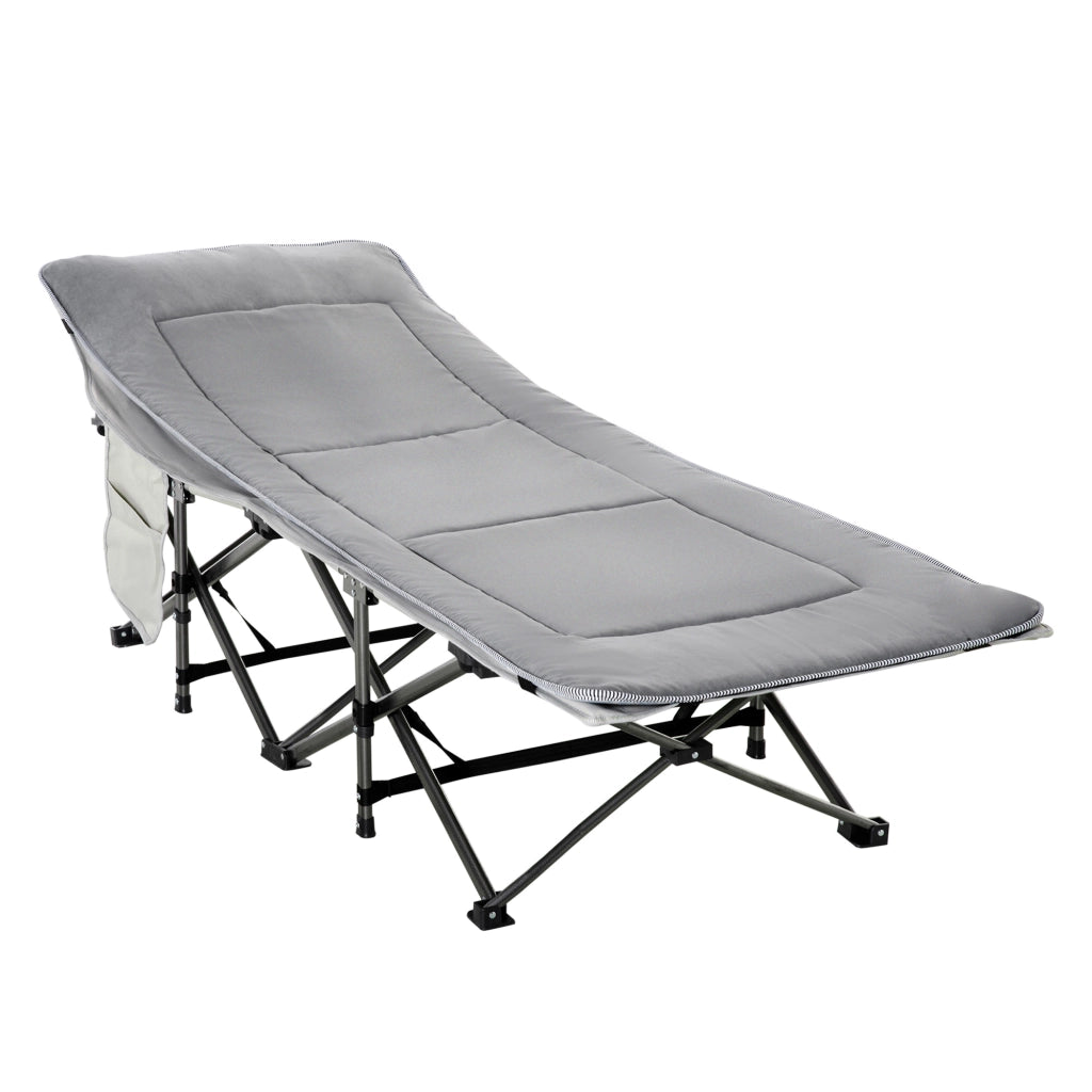 Letto pieghevole con materasso ¨C zephmum ¨C grigio chiaro 188x64.5x53 cm