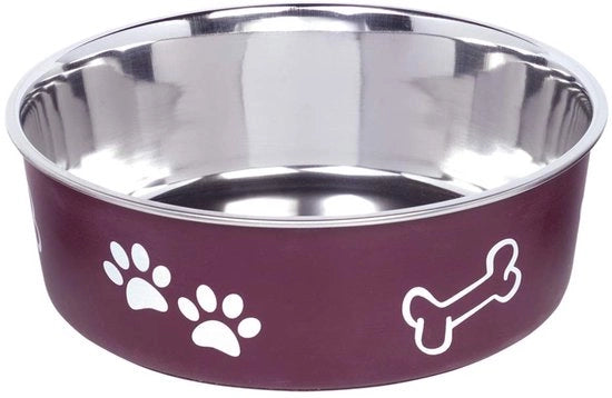 Piatto di cottura in acciaio inossidabile FUSION, antiscivolo, rosso, 20 cm, 1,80 ltr, 1 pezzo