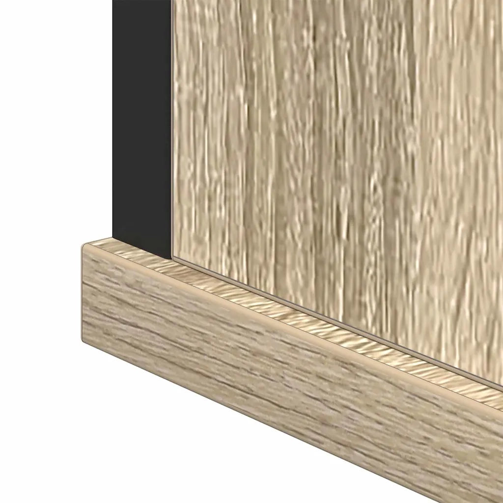 vidaXL Set di mobili per il bagno con lo scaffale 3 pcs rovere sonoma