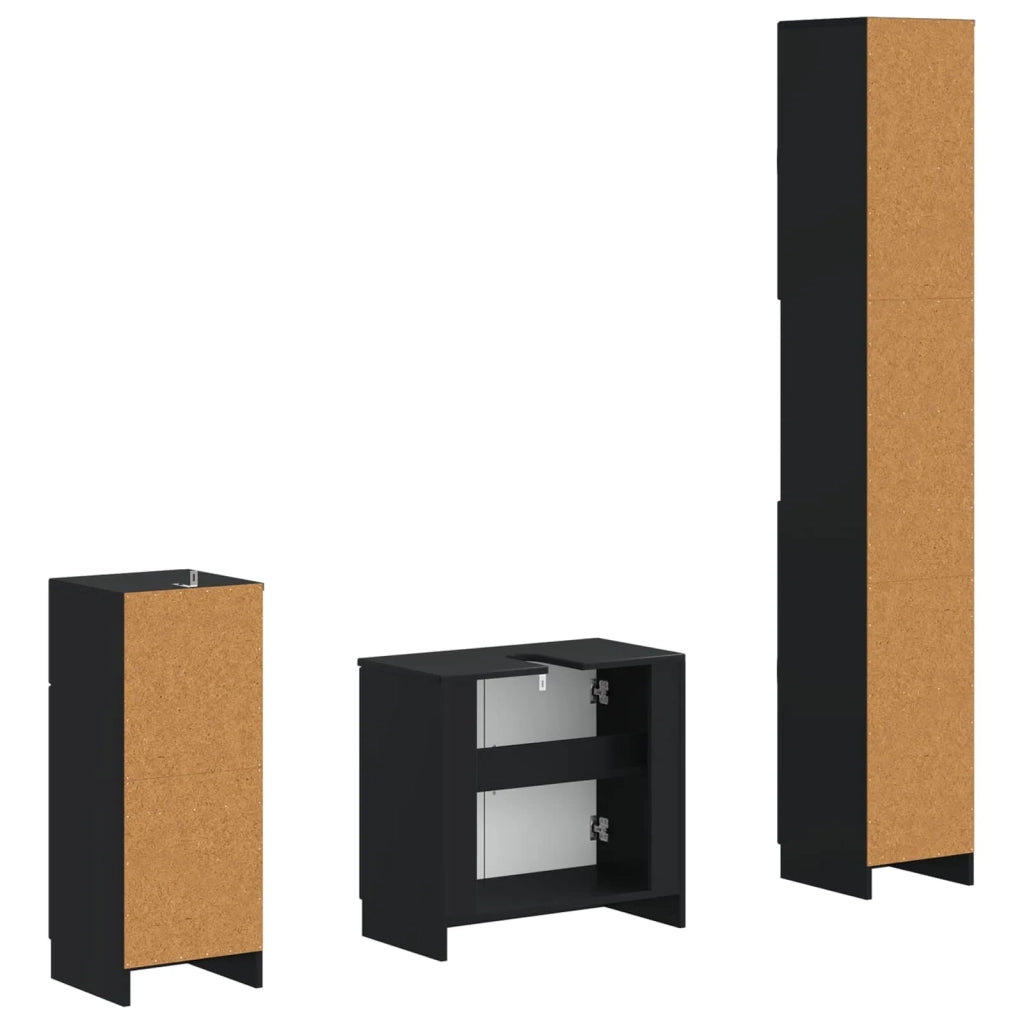 Set di armadietti da bagno in 3 pezzi UTRECHT 3417892