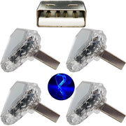 Lampada USB di Emergenza - Blu - Adatta per Auto e Powerbank - 4 Pezzi