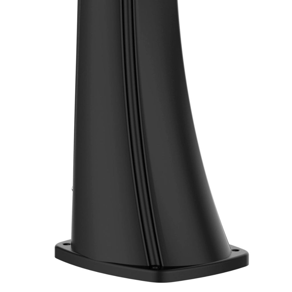 STARMATRIX Doccia Solare Nera in Polietilene HD Struttura Curva Altezza 226 cm Serbatoio 40 Litri Accessori in Ottone Modello Rioxxl Black