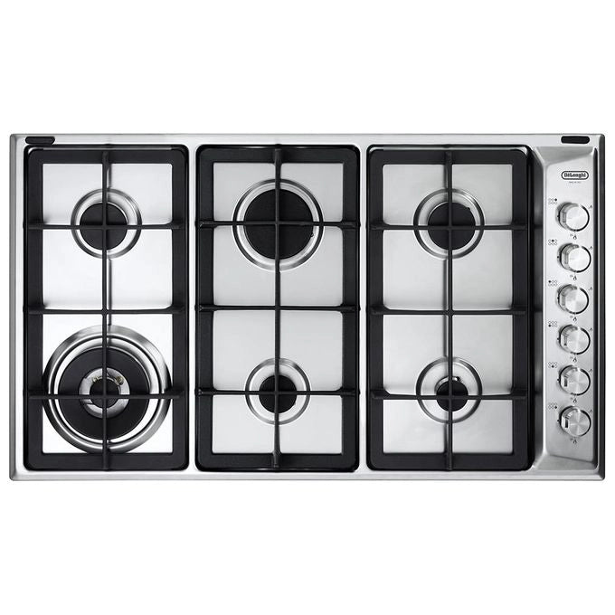 De’Longhi PLI 69 GHD piano cottura Acciaio inossidabile Da incasso 86 cm Gas 6 Fornello(i)