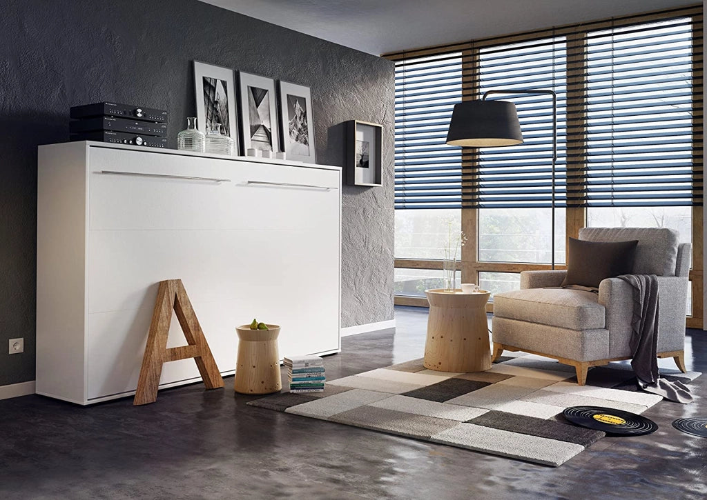 LETTO 04 140x200 ORIZZONTALE BIANCO LUCIDO