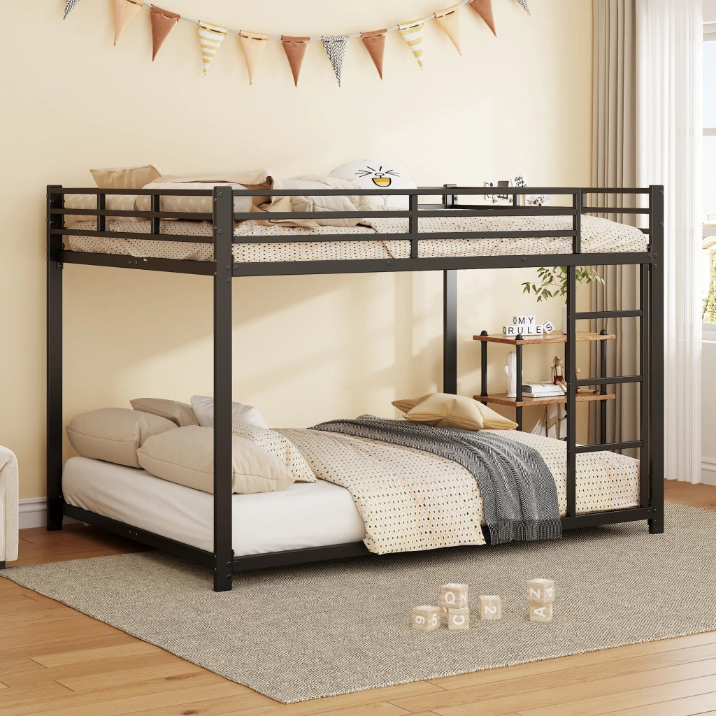 LETTO a castello 140x200 cm in metallo nero