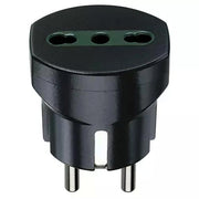 ADATTATORE SCHUKO+P17/11 NERO