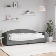 Divano Letto con Materasso-Sofa Letto-Daybed Grigio Scuro 80x200 cm in Tessuto 580503