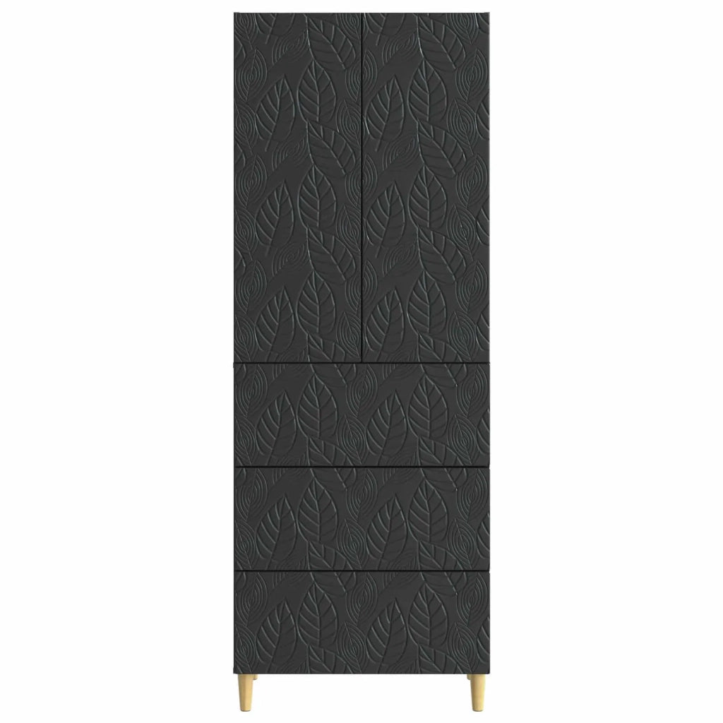 Set di armadi 2 pcs Nero 66 x 34,5 x 90 cm Legno ingegnerizzato