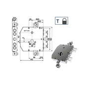 Serratura Sic.Triplice 89E30 Mottura