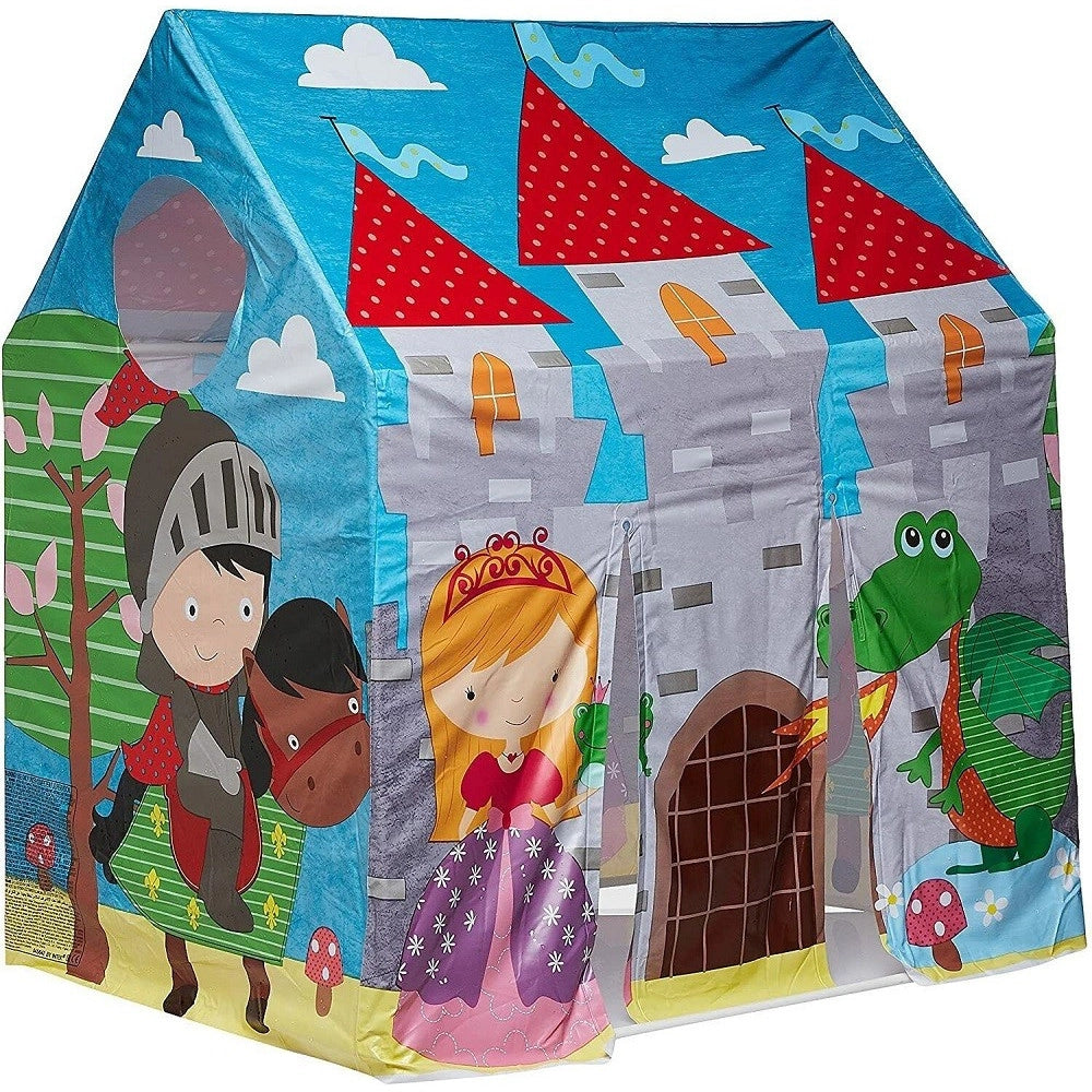 Trade Shop - Casetta Tenda In Pvc Per Bambini 3-6 Anni Castello 95x107x75 Cm Pieghevole 45642 -