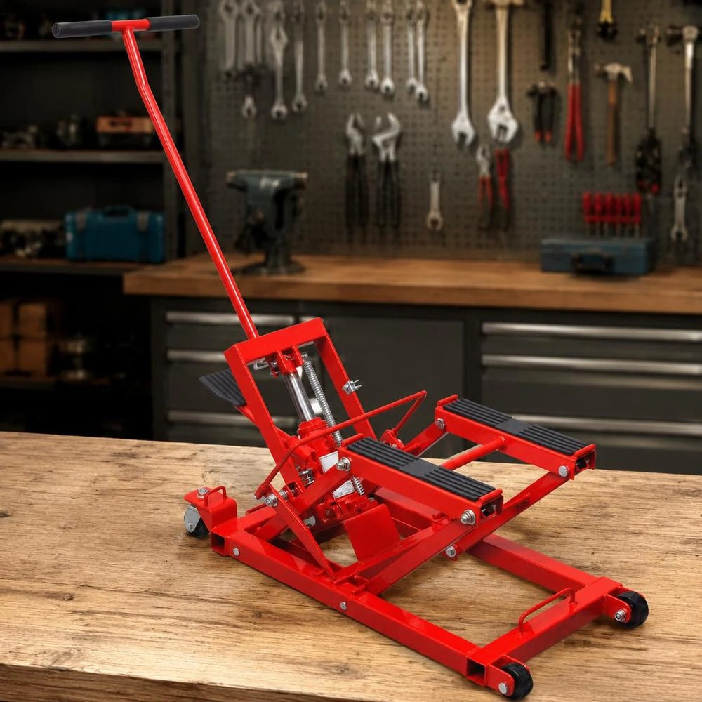 Hydraulic Motorcycle Lift ATV 680 Kg Red