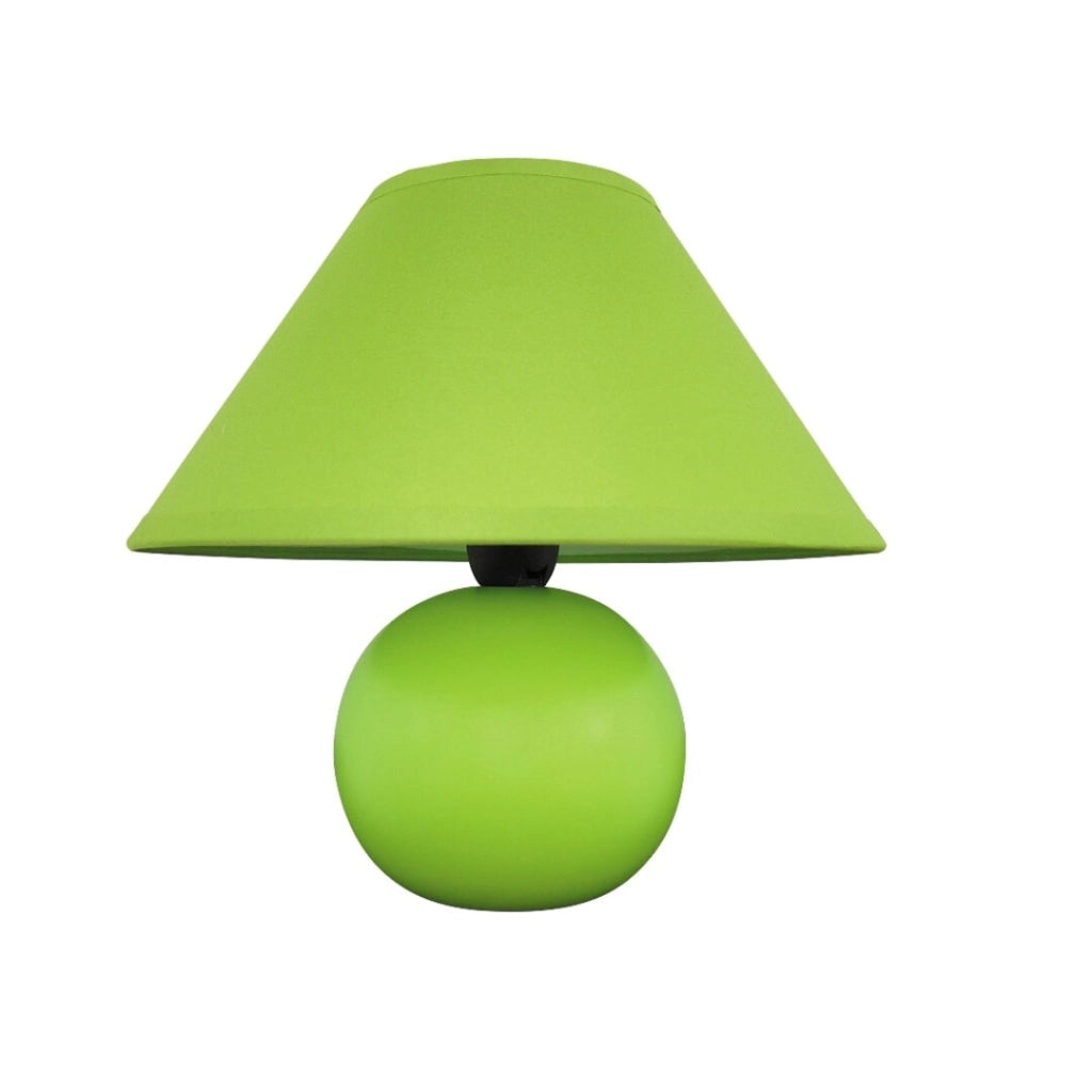 Lampada da comodino verde E14 Ariel 4907 in ceramica Rabalux