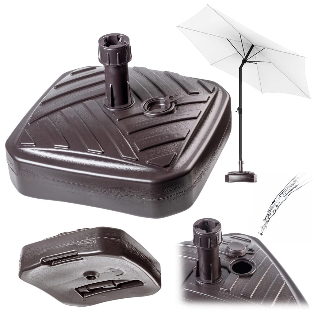 Base per ombrellone KADAX, supporto per ombrellone da giardino, quadrato, 39 cm, peso