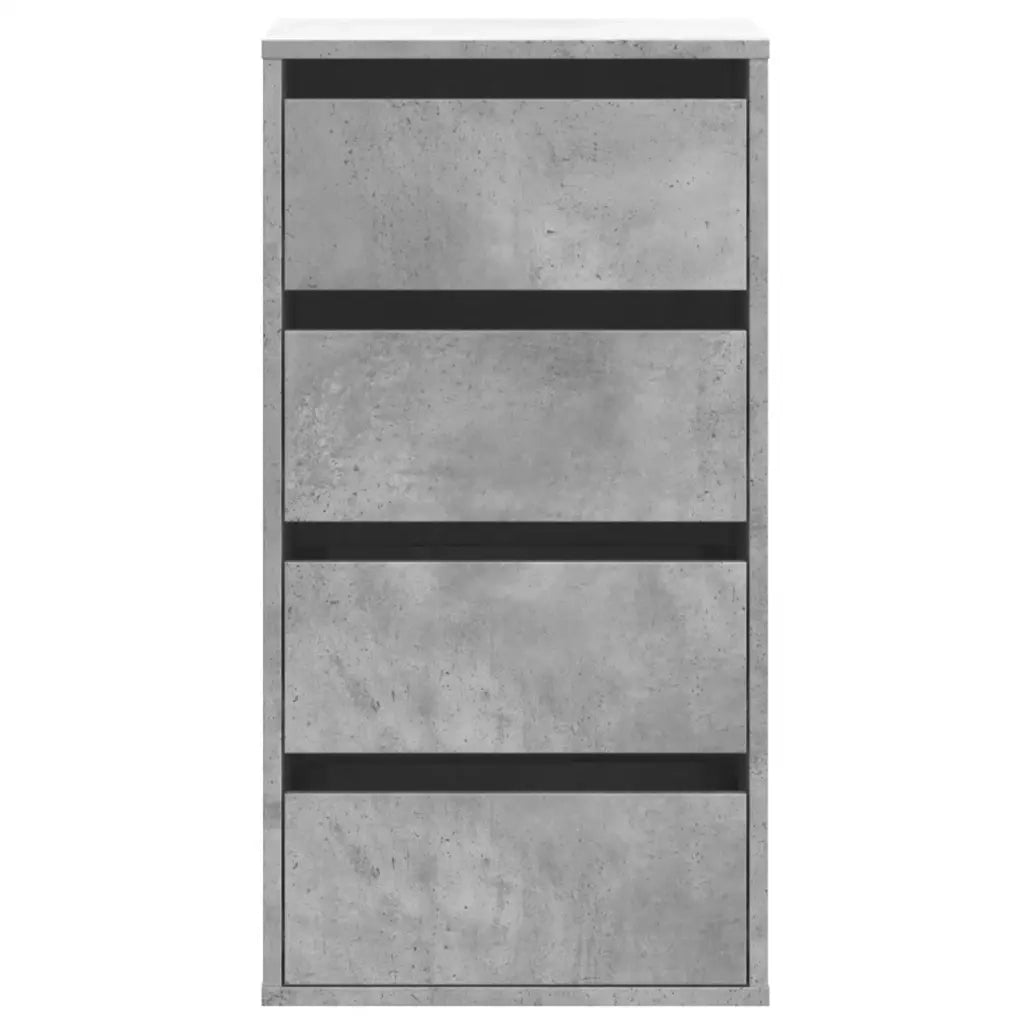 Cassettiera Angolo Grigio Cemento 40x41x76cm Legno Multistrato 852864